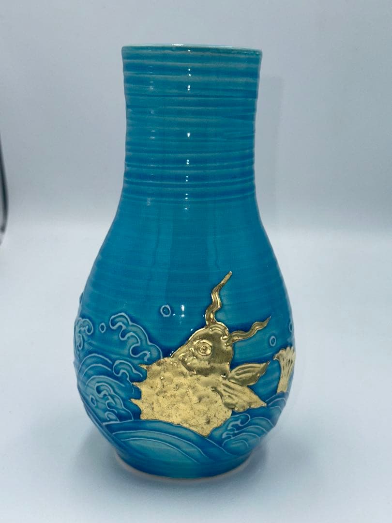 浅黄交趾荒磯　皆具　叶松谷作