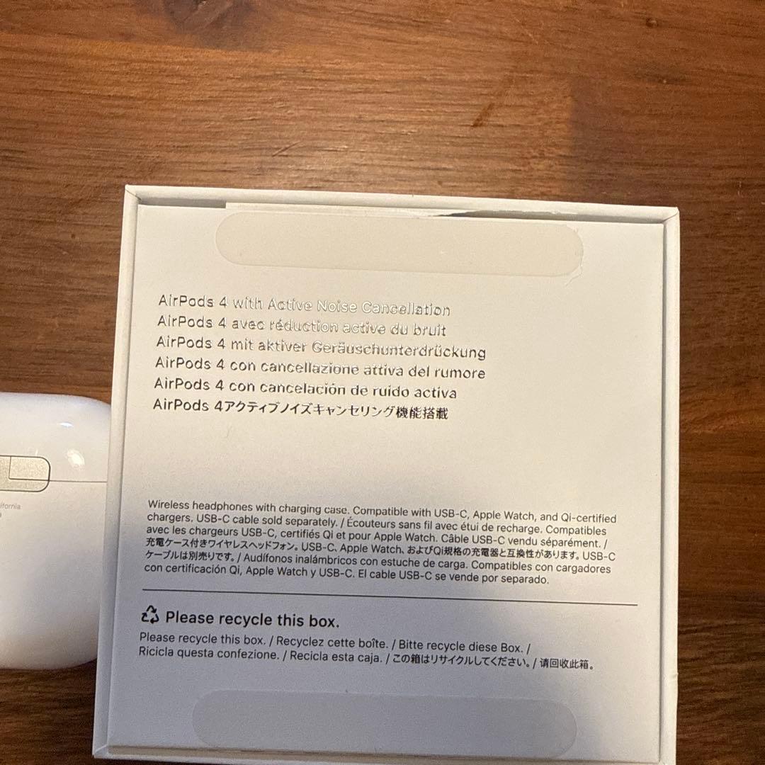 AirPods 4 アクティブノイズキャンセリング　ANC