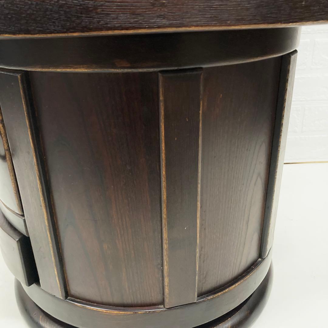 美品　希少　博永家具　チェア　回転　民芸　民藝　スツール