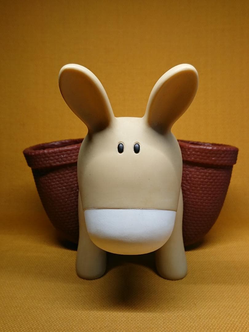 ロバ　小物入れ　プラスチック　置物　インテリア　工芸品　美術品　A3268
