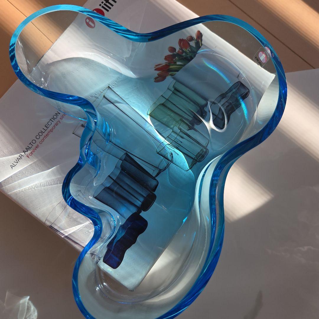 イッタラ　ラグーンブルー　アアルトボウル　50mm × 195mm