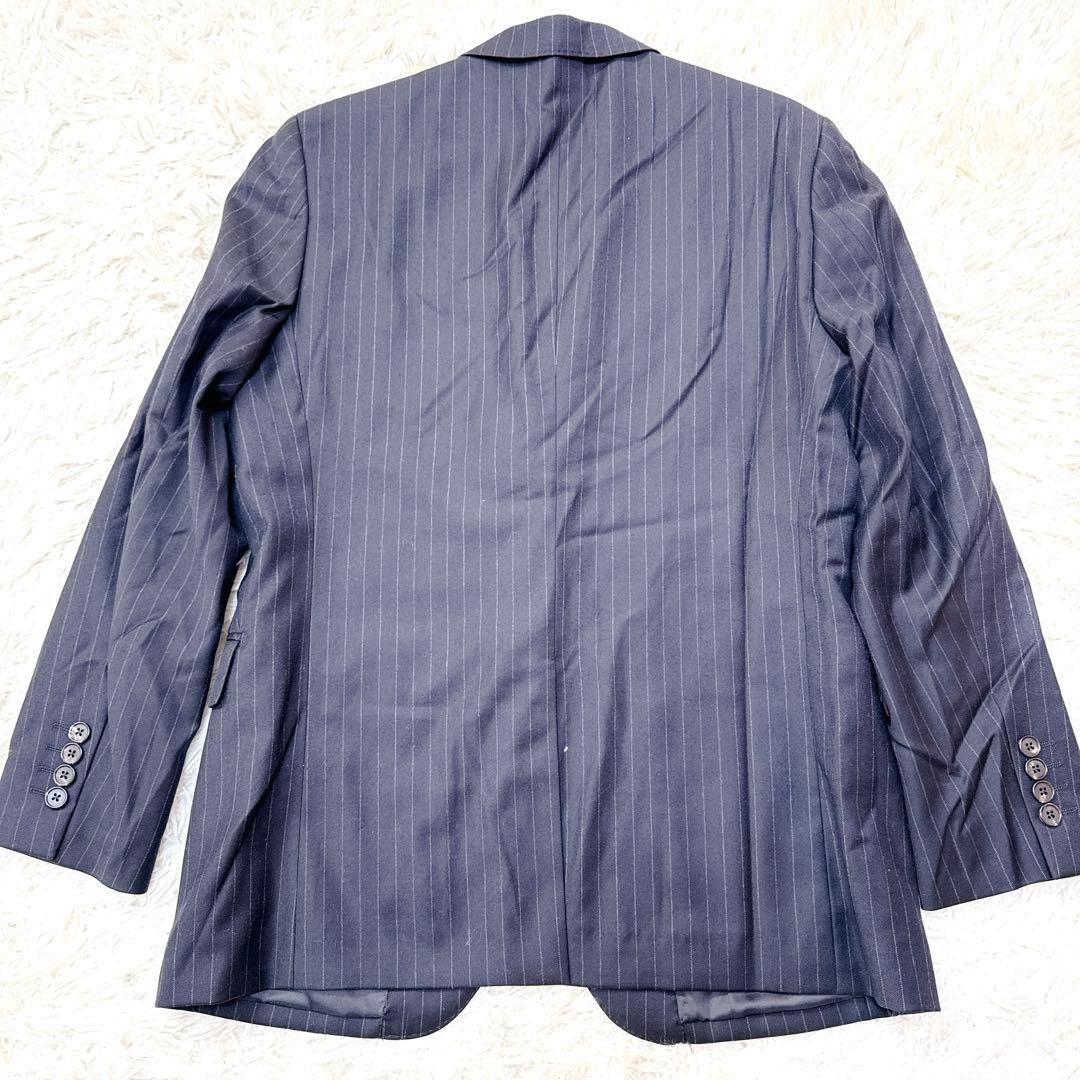 Loro Piana ネイビー ストライプ セットアップ L 冠婚葬祭　イタリア