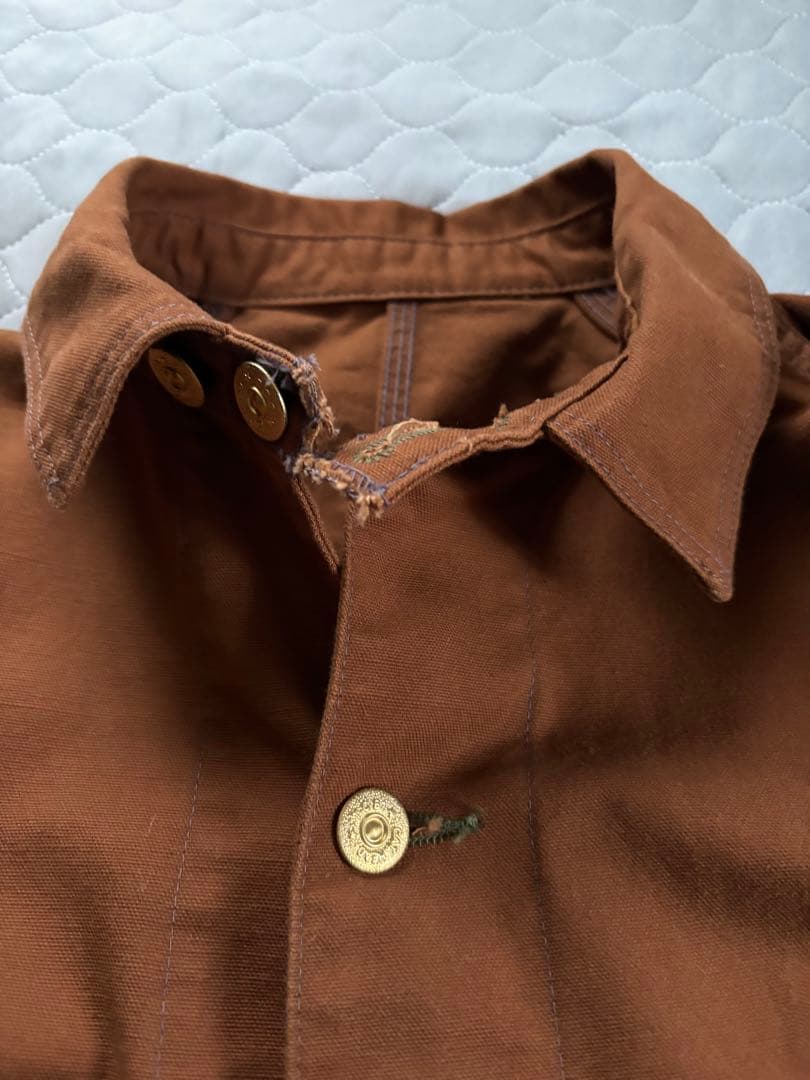 TCBジーンズ Cat Head Jacket Brown Canvas 42