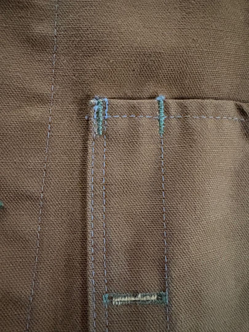 TCBジーンズ Cat Head Jacket Brown Canvas 42