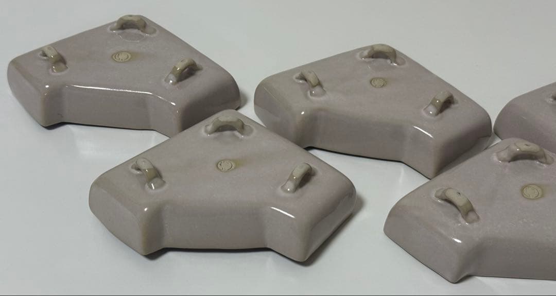 【未使用品】萩焼　萩結び向付　新庄貞嗣