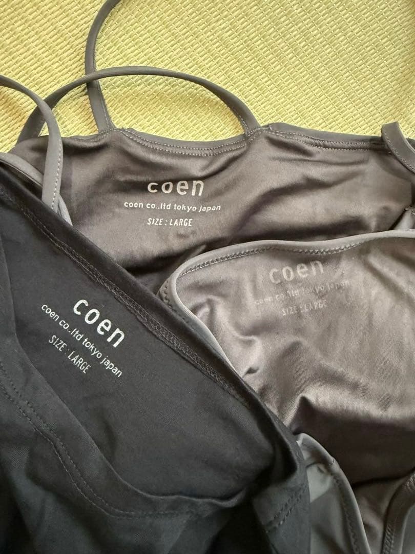 coen フレアキャミソールスイムウエア 4点セット