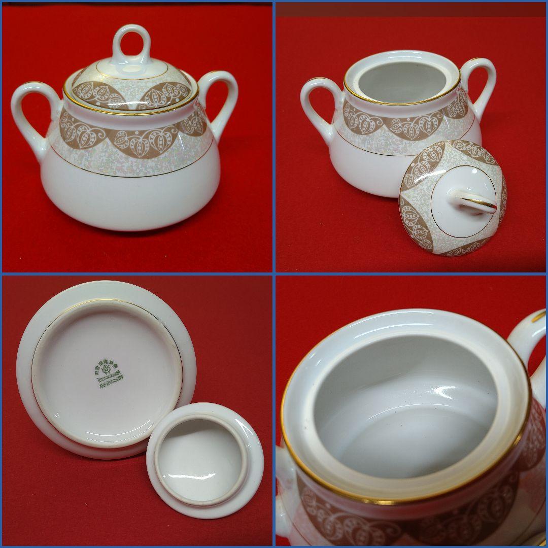 AG89 オールド東洋陶器社謹製 ティーセット 東陶硬質磁器製 6客 未使用