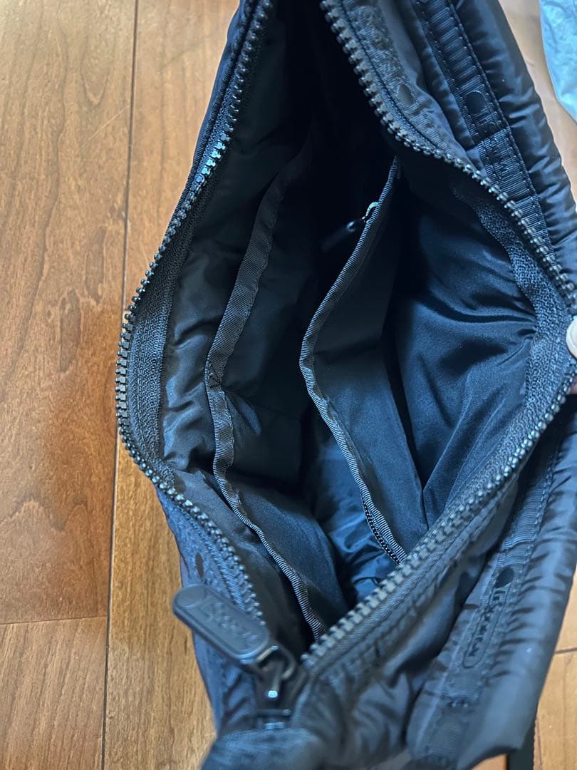 極美品LeSportsac キルティング 2wayショルダーバッグトートバッグ黒