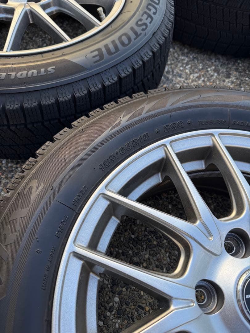 【美品】VRX2 185/65R15スタッドレス4本15×6J PCD114.3