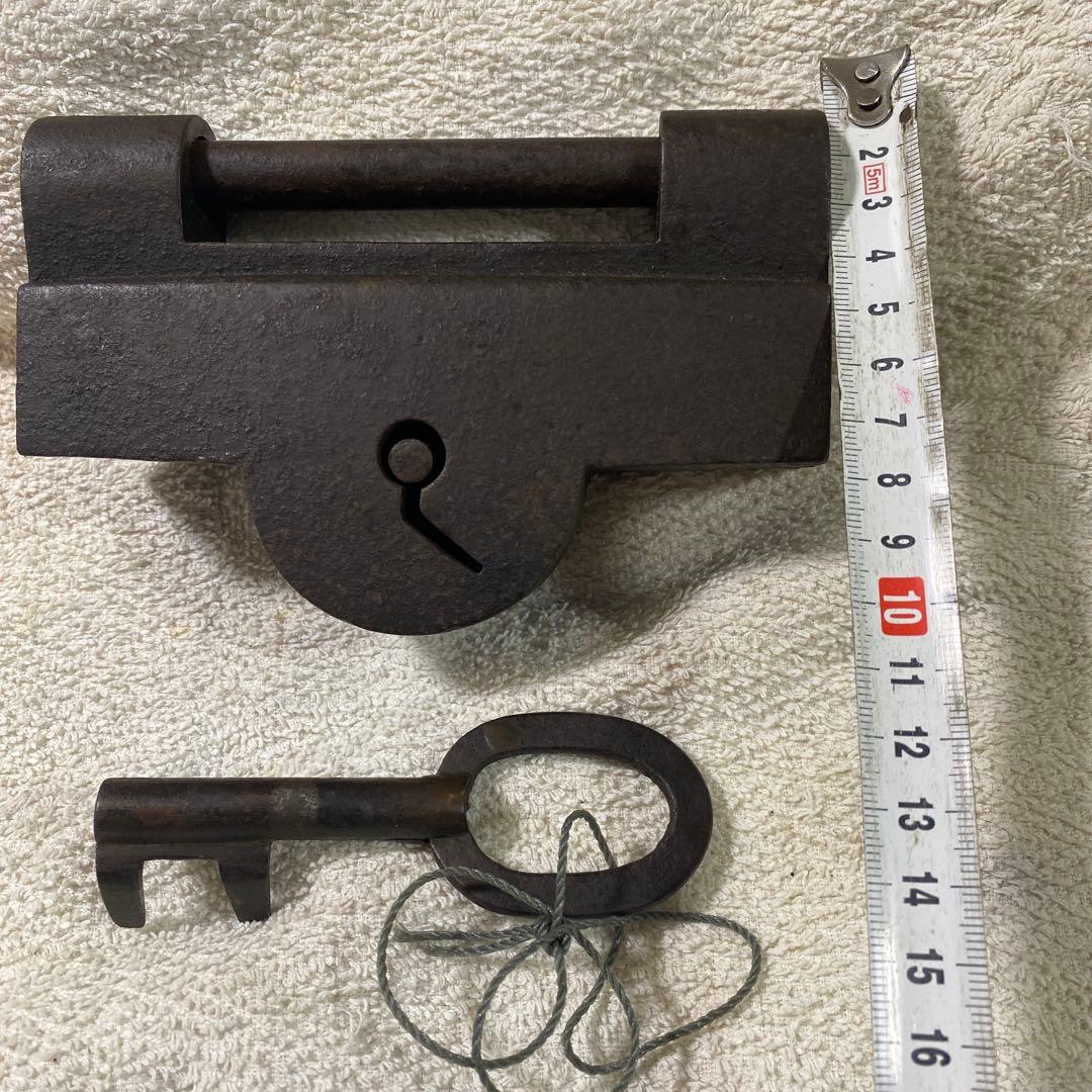 G-7 錠前　古鍵　古道具　アンティーク　美術品　工芸品　鉄製