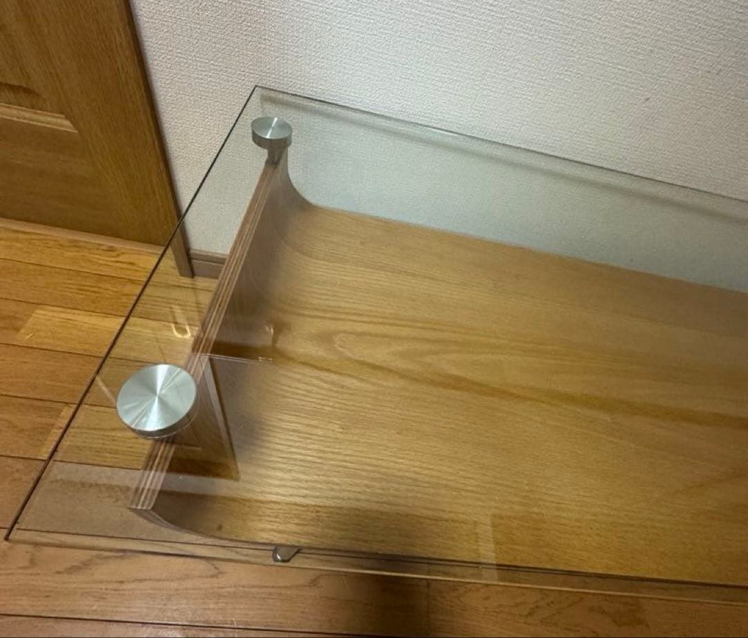 岩附　ガラステーブル　ローテーブル