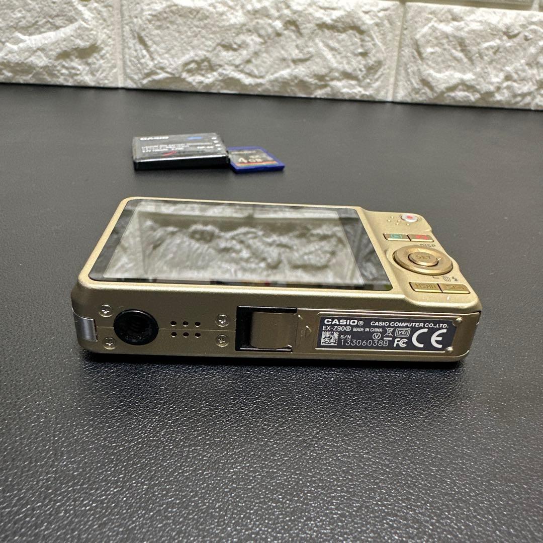 CASIO EXILIM ZOOM EX-Z90ゴールド　動作確認済　中古良品