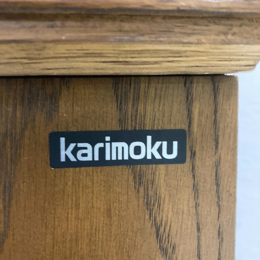 【オールドカリモク】コーナーキャビネット　飾り棚　コロニアル