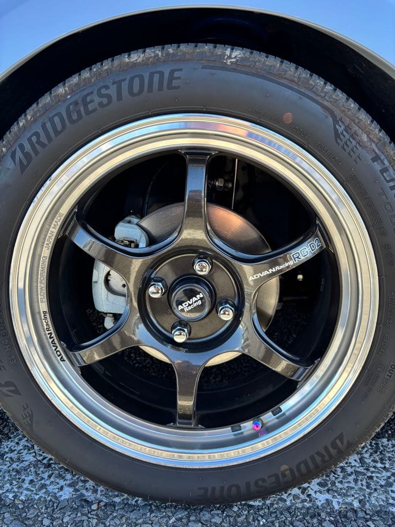 アドバンレーシング RG-D2 17インチホイール7J+40PCD1004穴鍛造