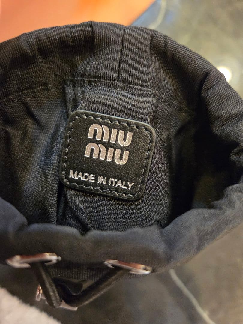 新品 miumiu ステンレスボトル 水筒＋ケース　ブラック
