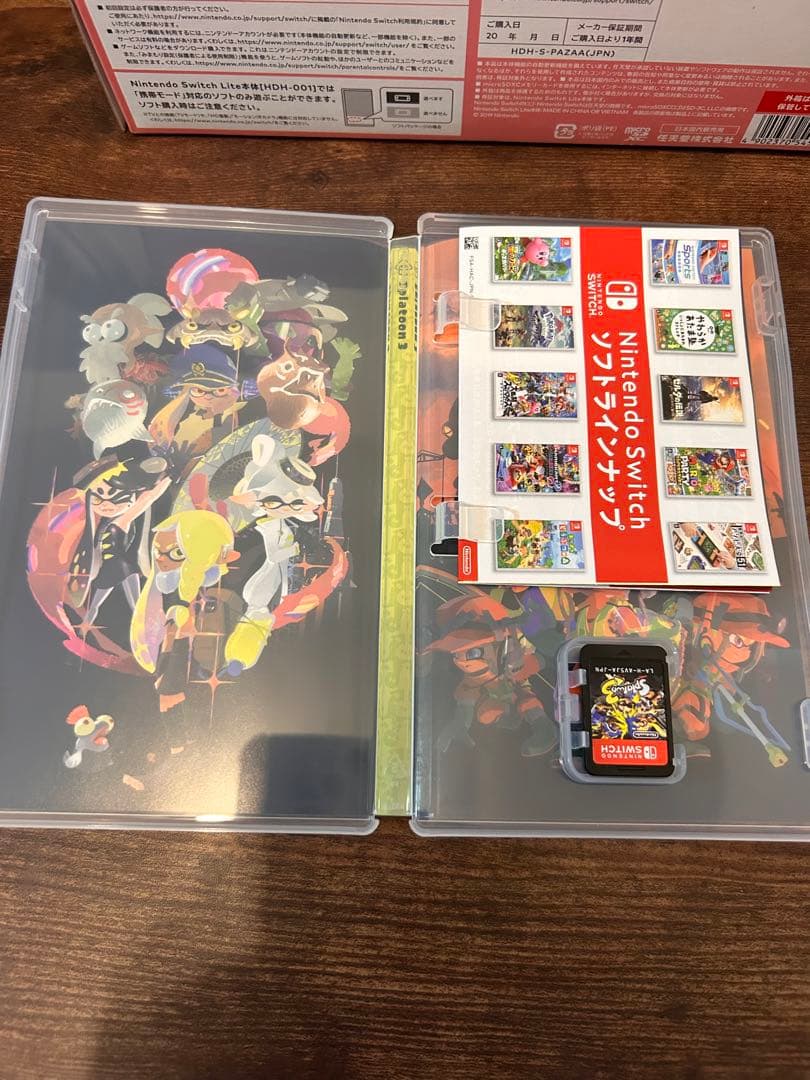 Nintendo Switch Lite ピンク 箱 充電器付きスプラトゥーン3