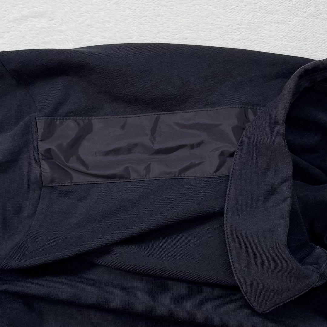 PRADA プラダ 胸ポケ ロゴ ポロシャツ XXL ブラック