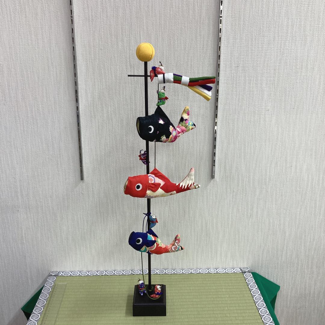 ST1 五月室内飾り　可愛いわらべ付き　高さ76.5㎝位　五月人形初節句　鎧兜