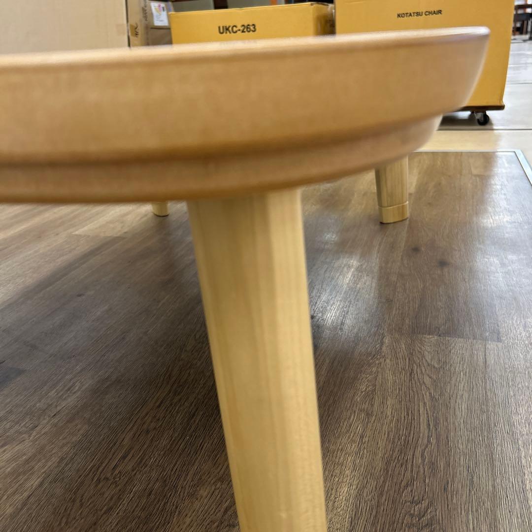 新品☆おしゃれな家具調コタツ 国産こたつ 暖卓 継脚 楕円 長方形 洋風こたつ