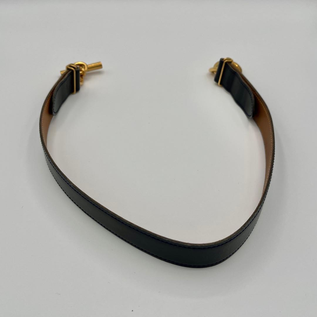 HERMES エルメス　ベルト　レザー　シェーヌダンクル　◯V刻印　65