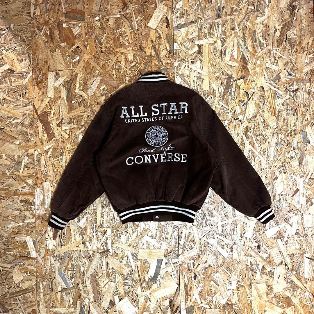 ジャケット・アウター 90s OLD converse stadium jacket leather