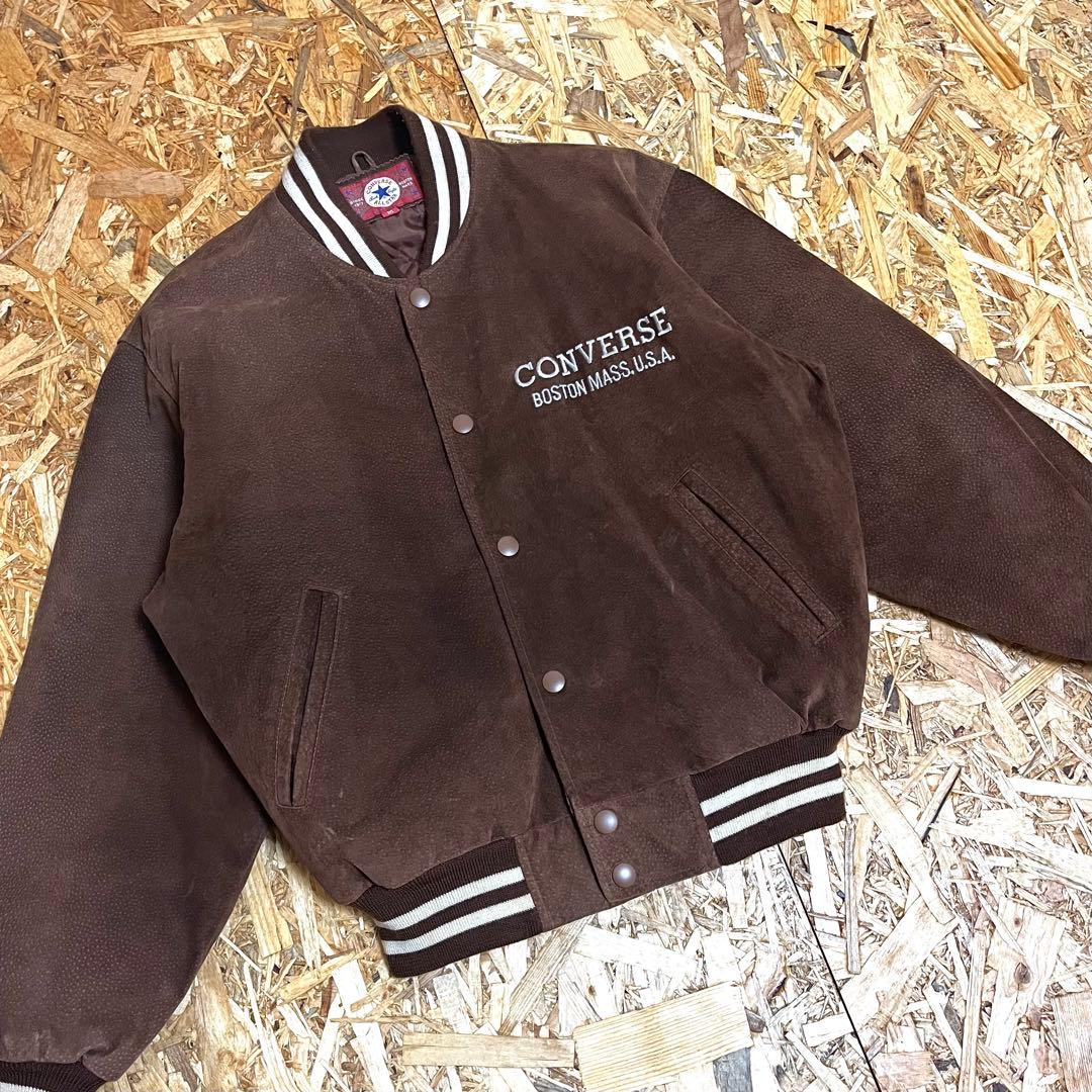 ジャケット・アウター 90s OLD converse stadium jacket leather
