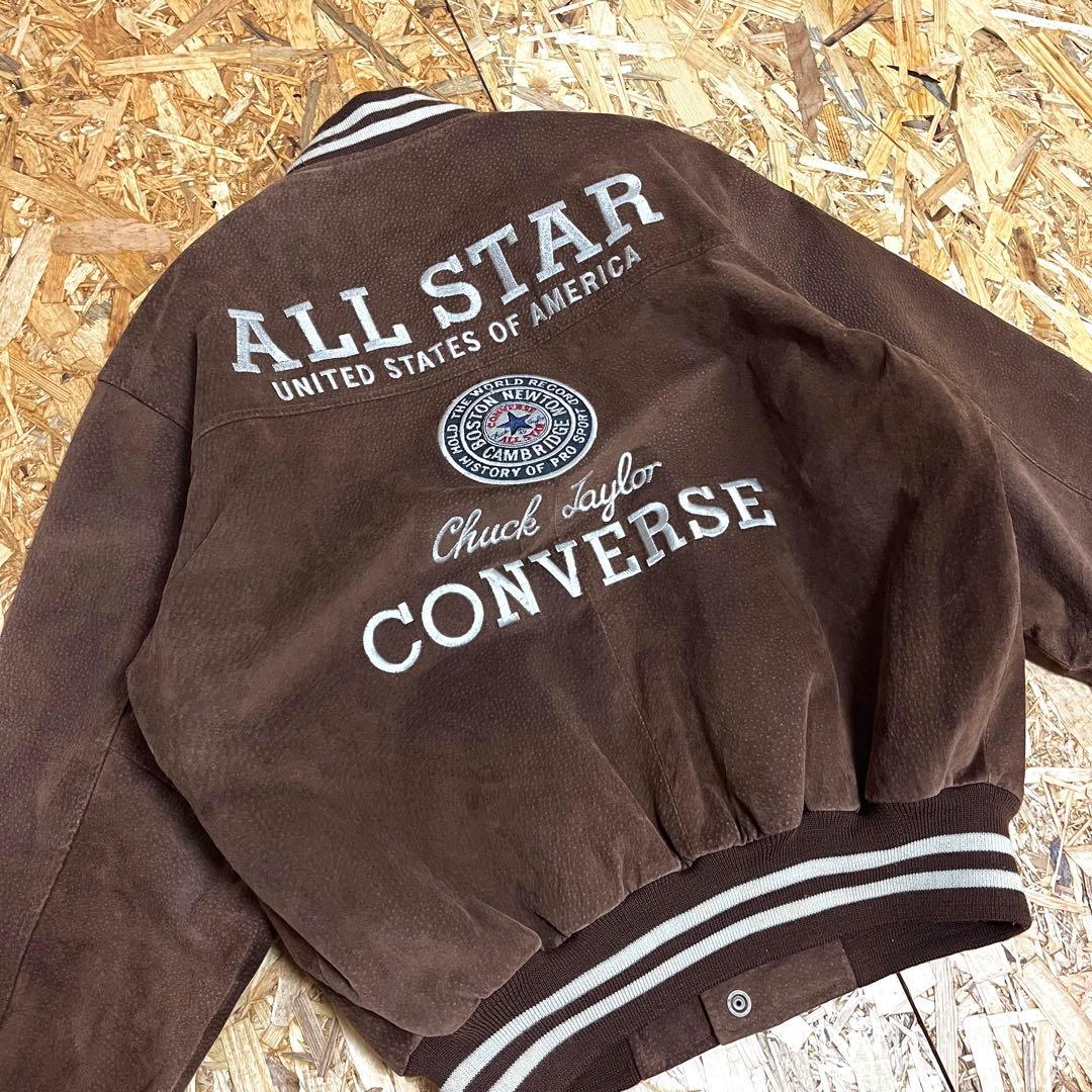 ジャケット・アウター 90s OLD converse stadium jacket leather