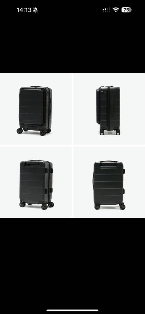 新品ace.TOKYO フロントオープン 軽量 32L テオフィールド機内