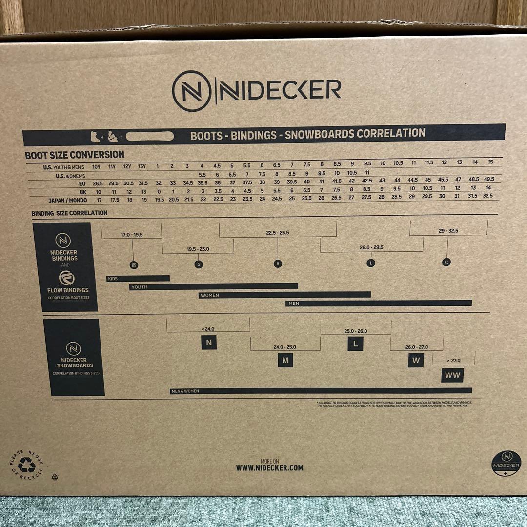 スノーボード NIDECKER CASCADE W BLACK 24.5