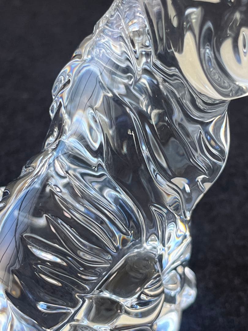 【美品】バカラ　baccarat 干支　虎　置物　ガラス　クリスタル
