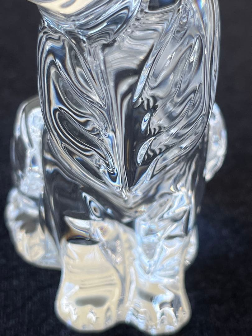 【美品】バカラ　baccarat 干支　虎　置物　ガラス　クリスタル