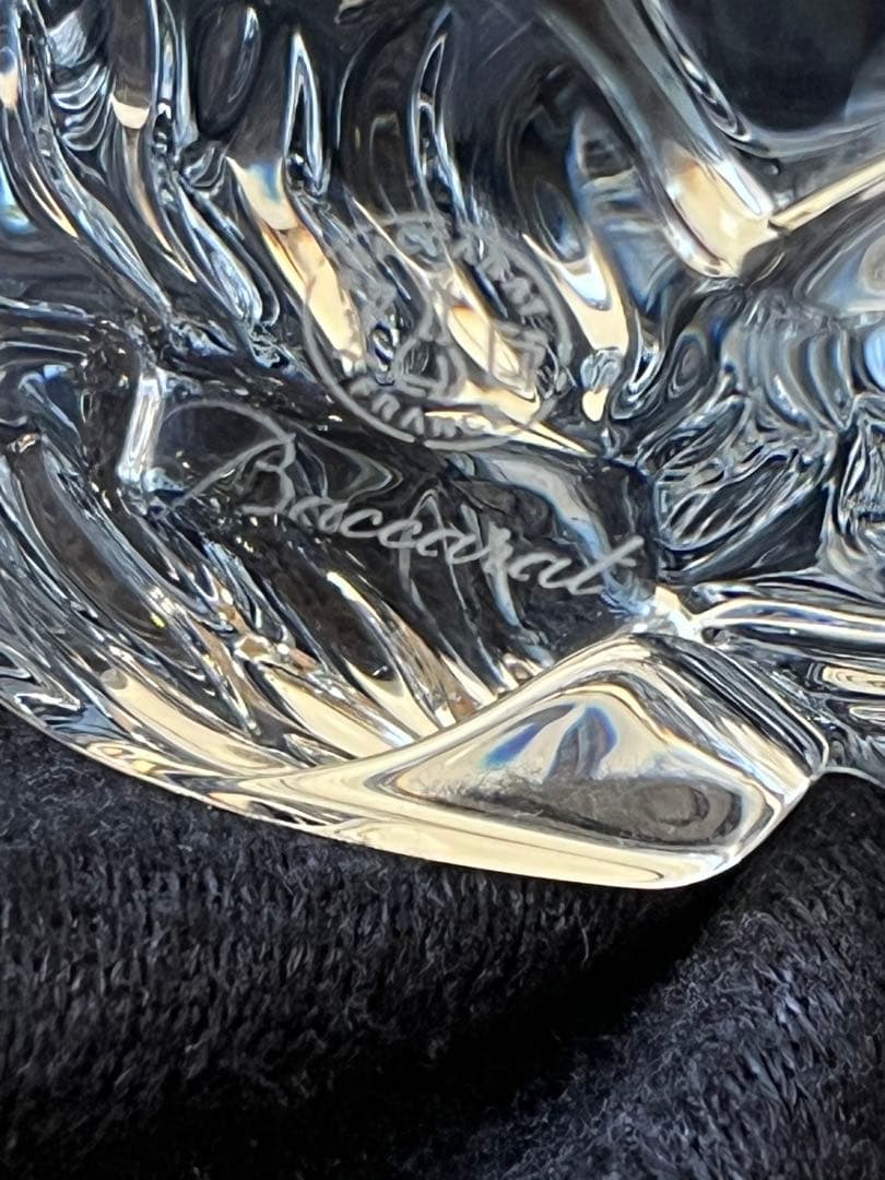 【美品】バカラ　baccarat 干支　虎　置物　ガラス　クリスタル