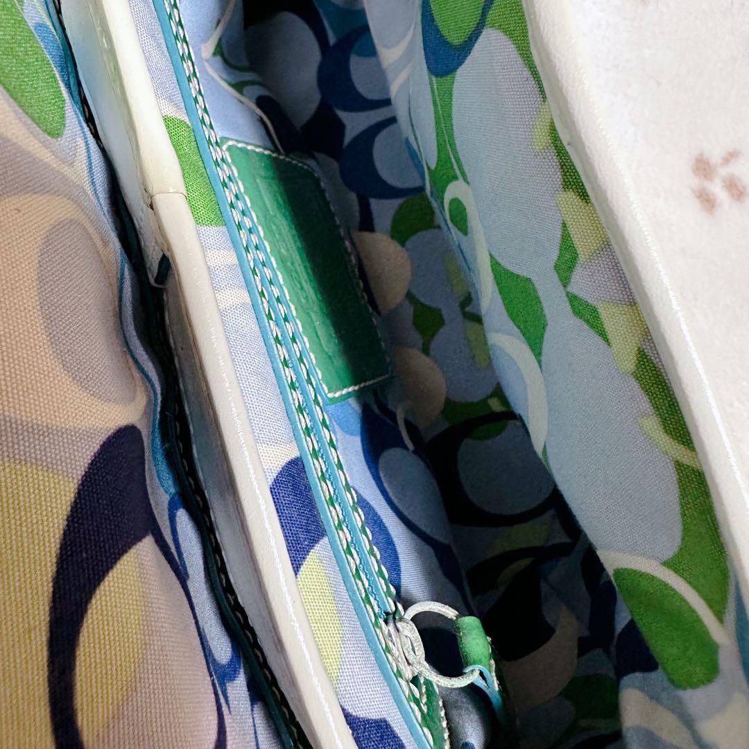 COACH コーチ かごバッグ ソーホー シグネチャー ストロー オールド