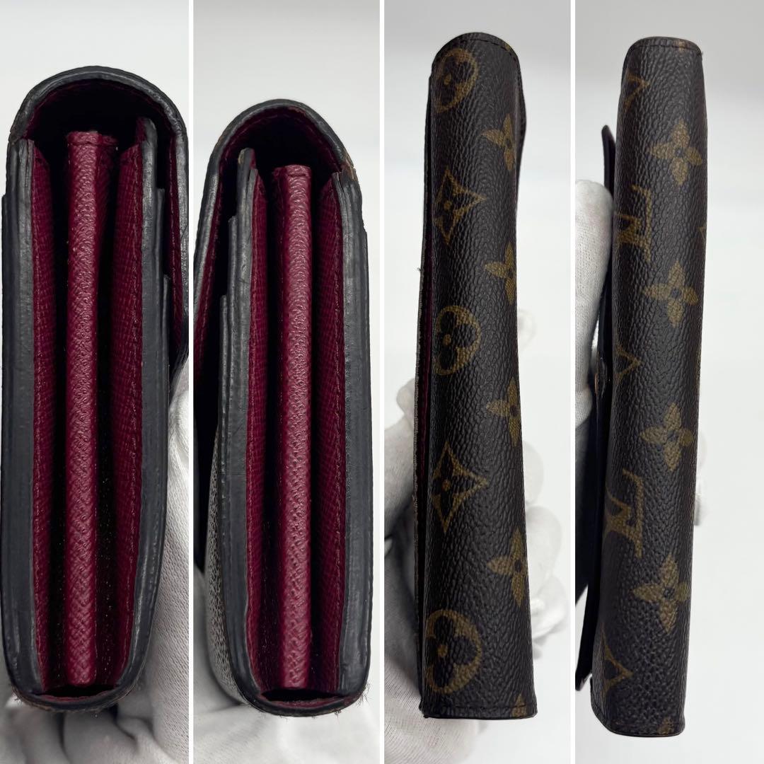 ✨超美品✨ルイヴィトン　新型　ポルトフォイユサラ　モノグラム　フューシャ　長財布