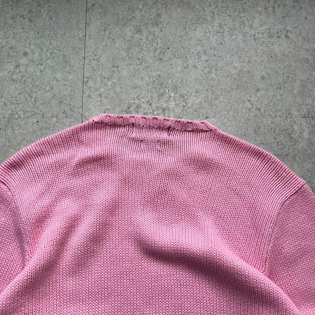 90s Ralph Lauren ポロバイラルフローレン コットンニット ピンク