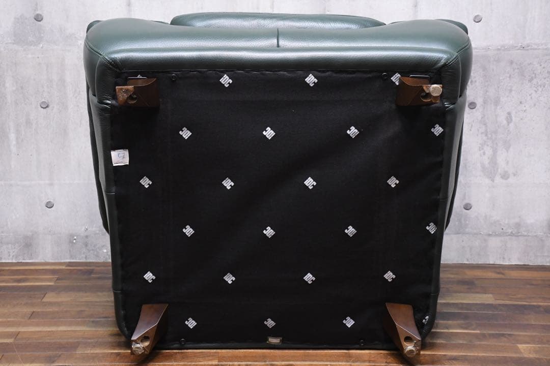 ECK100 IDC大塚家具 オースチン 1人掛けソファ レザー/総本革張り