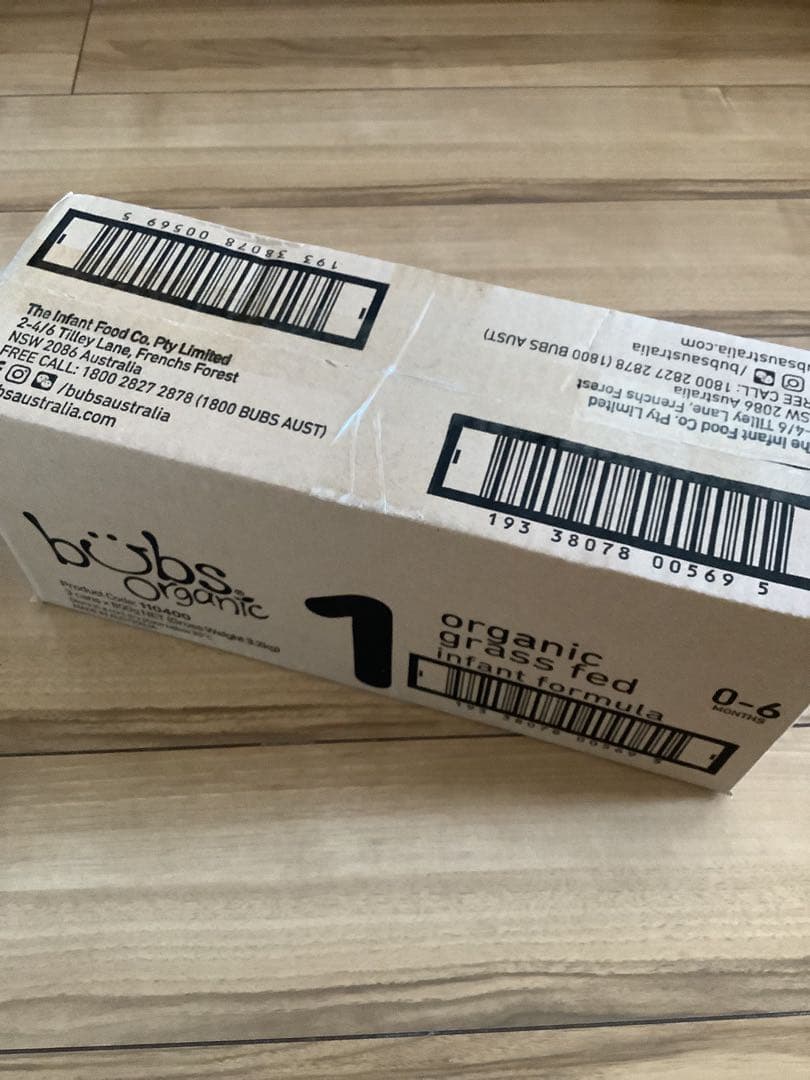 Bubs バブス牛のオーガニック粉ミルク ステップ1(生後0日〜6ヶ月) 1缶