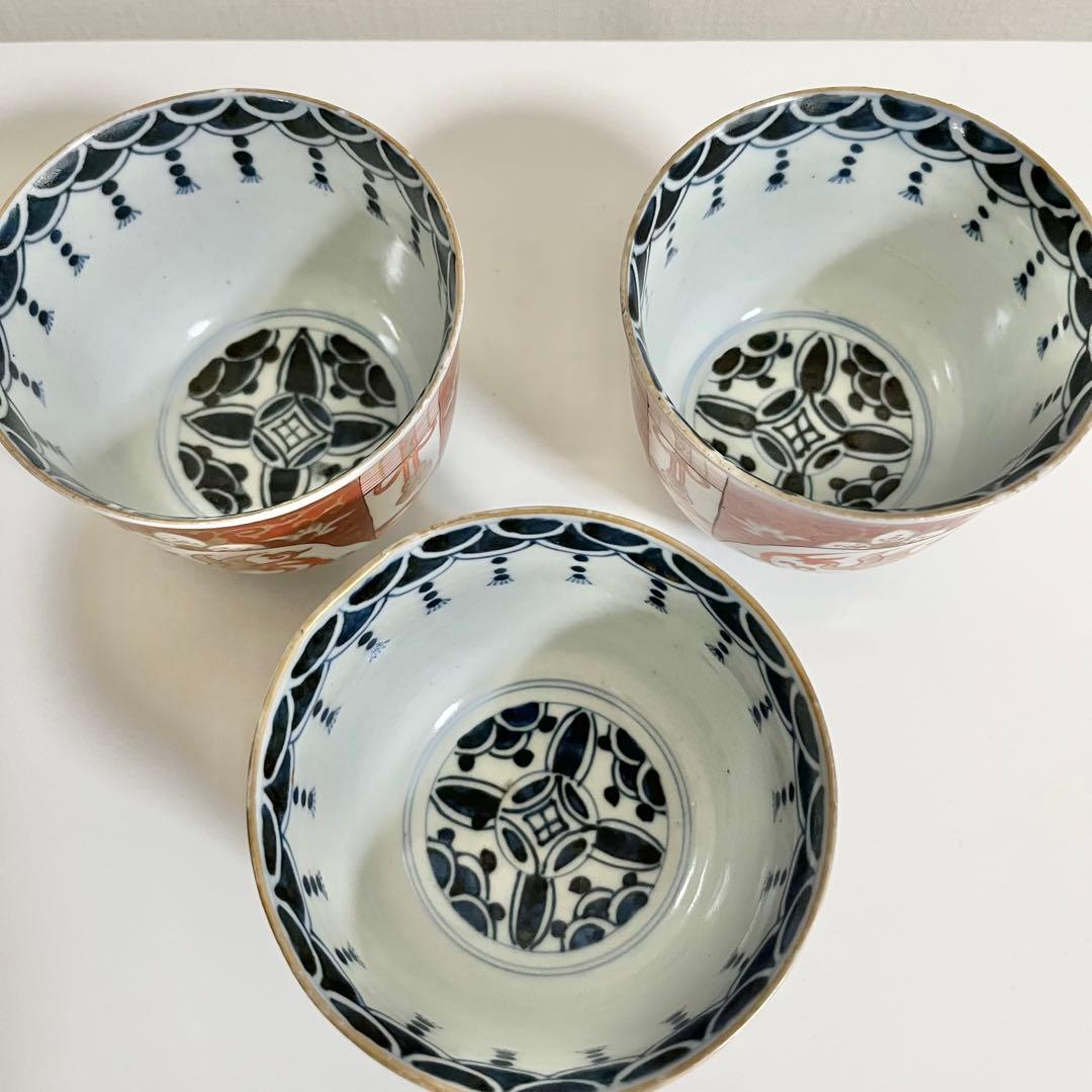 古伊万里　色絵　向付　3客