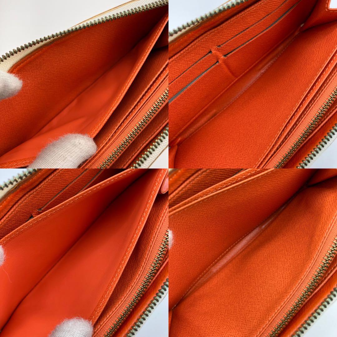 人気✨良品✨ルイヴィトン マルチカラー ジッピーウォレット 白系×オレンジ系