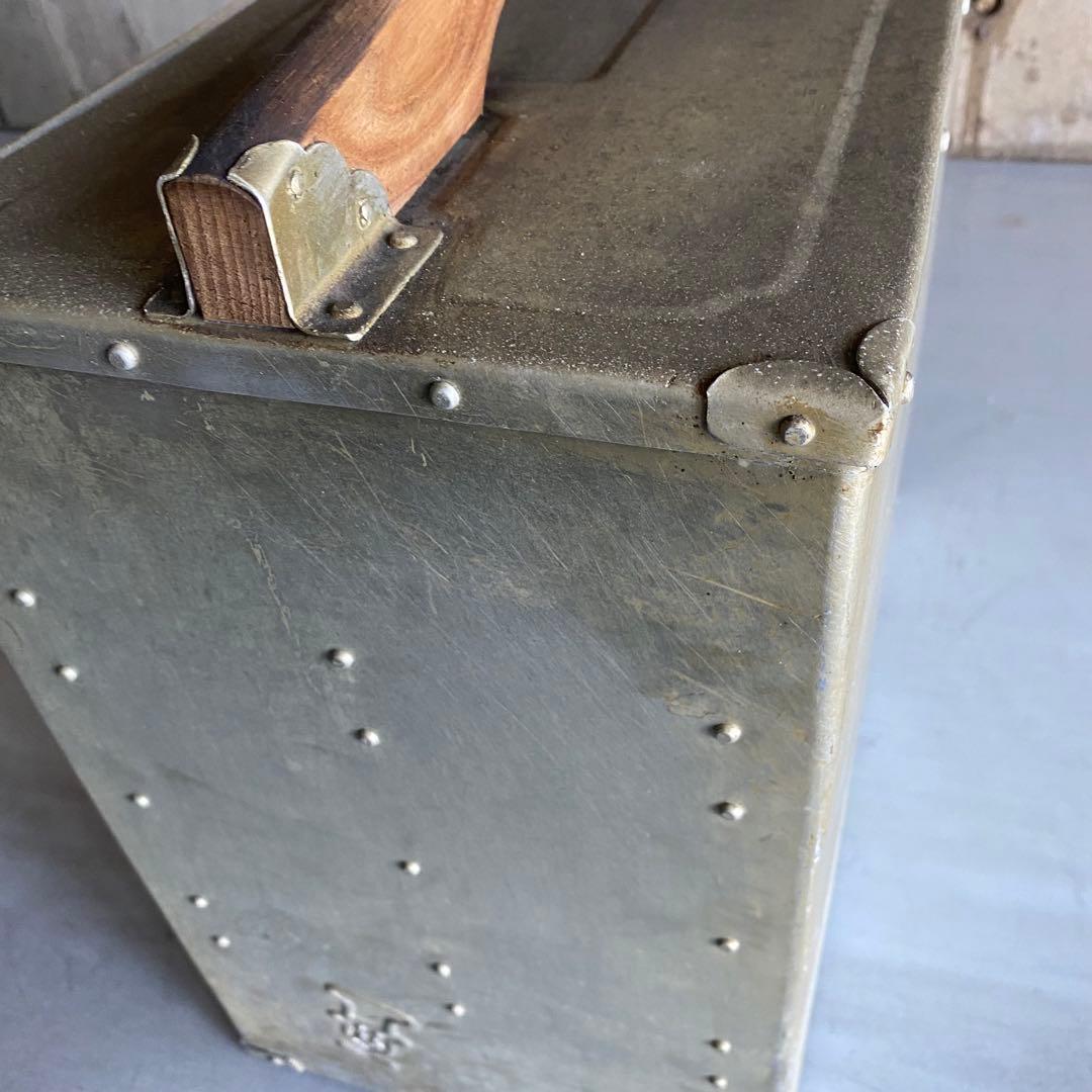 岡持ち　おかもち　横長　大型　昭和レトロ　ヴィンテージ　レトロ　古道具　⑤