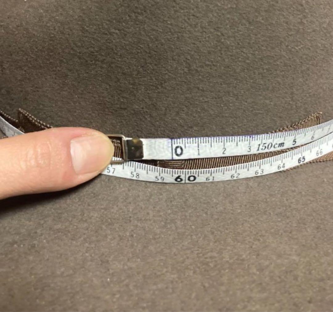 the fat hatter グレー ウールフェルトハット