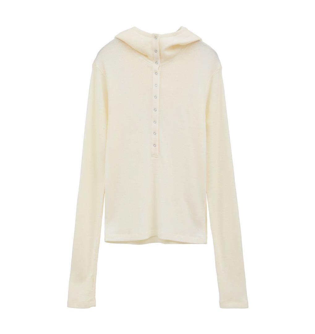 CLANE Wool Rib Hooded Tight Tops 2サイズ