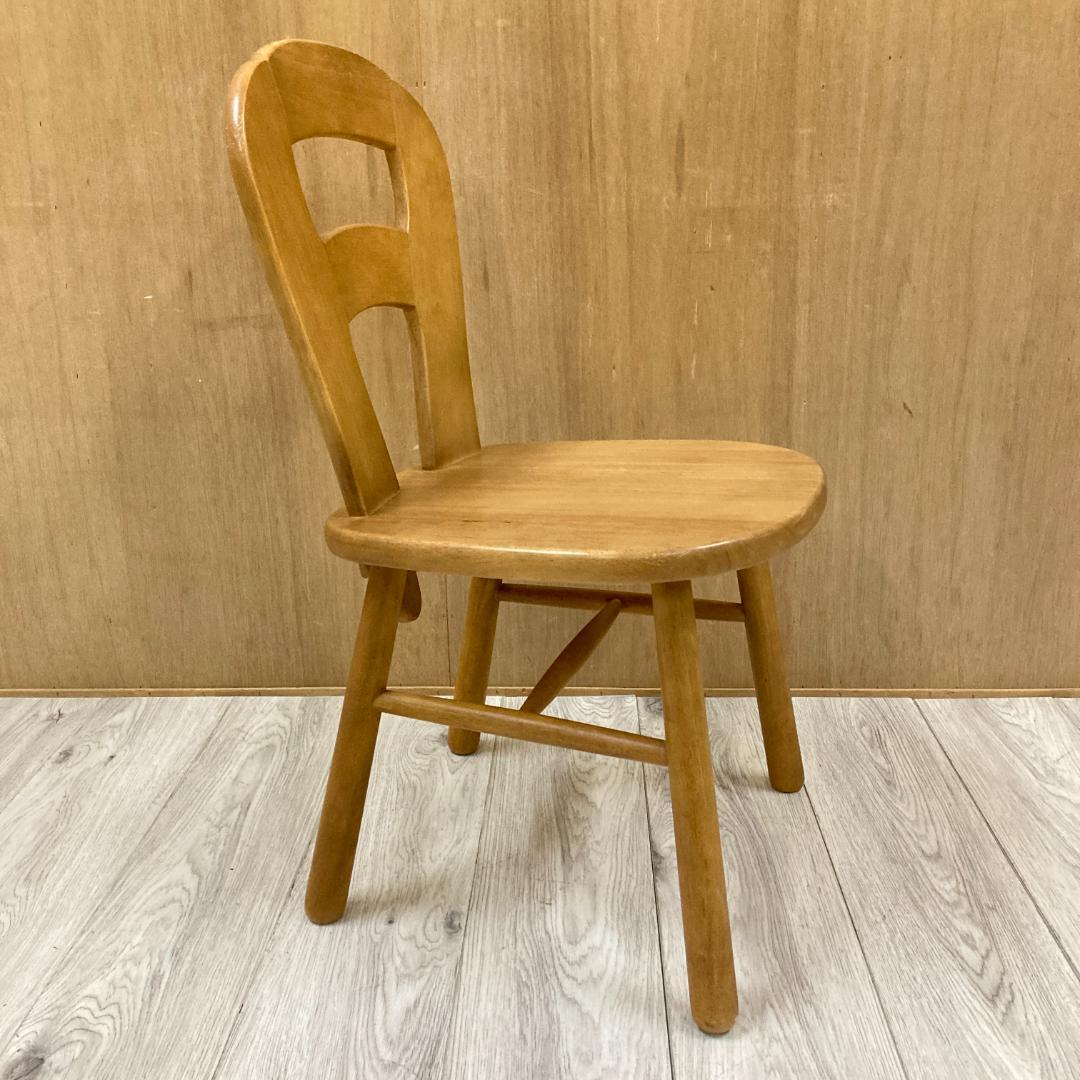 【カリモク】木製　ダイニングチェア　椅子　A
