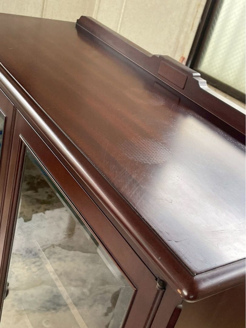 美品　英国　イギリス　アンティーク　キャビネット　キュリオケース　店舗　棚