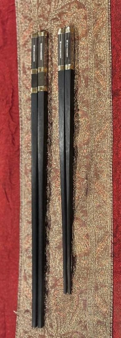 新品未使用　christofle 夫婦箸 2組と菜箸の３組セット　専用ケース付き