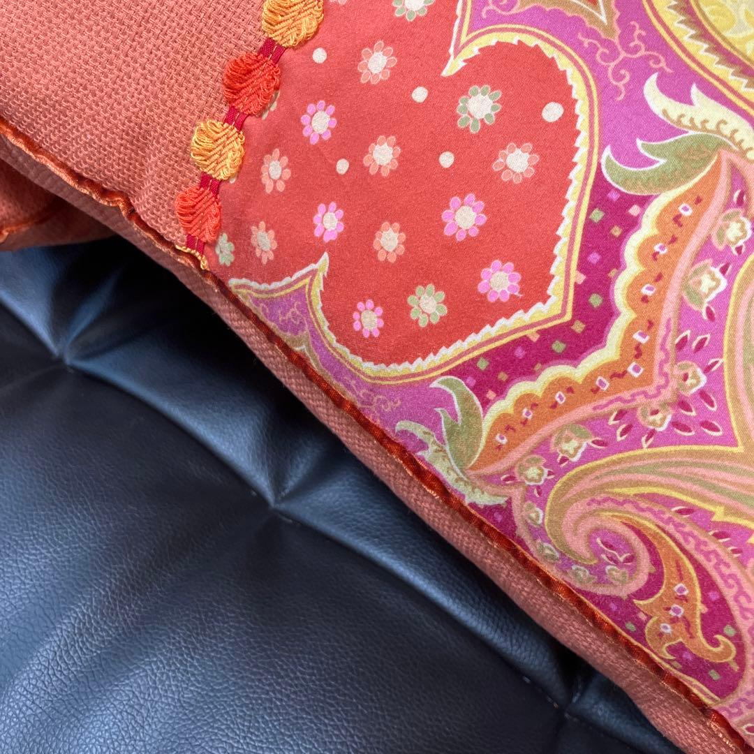 エトロペイズリー柄クッションカバー 2個セット