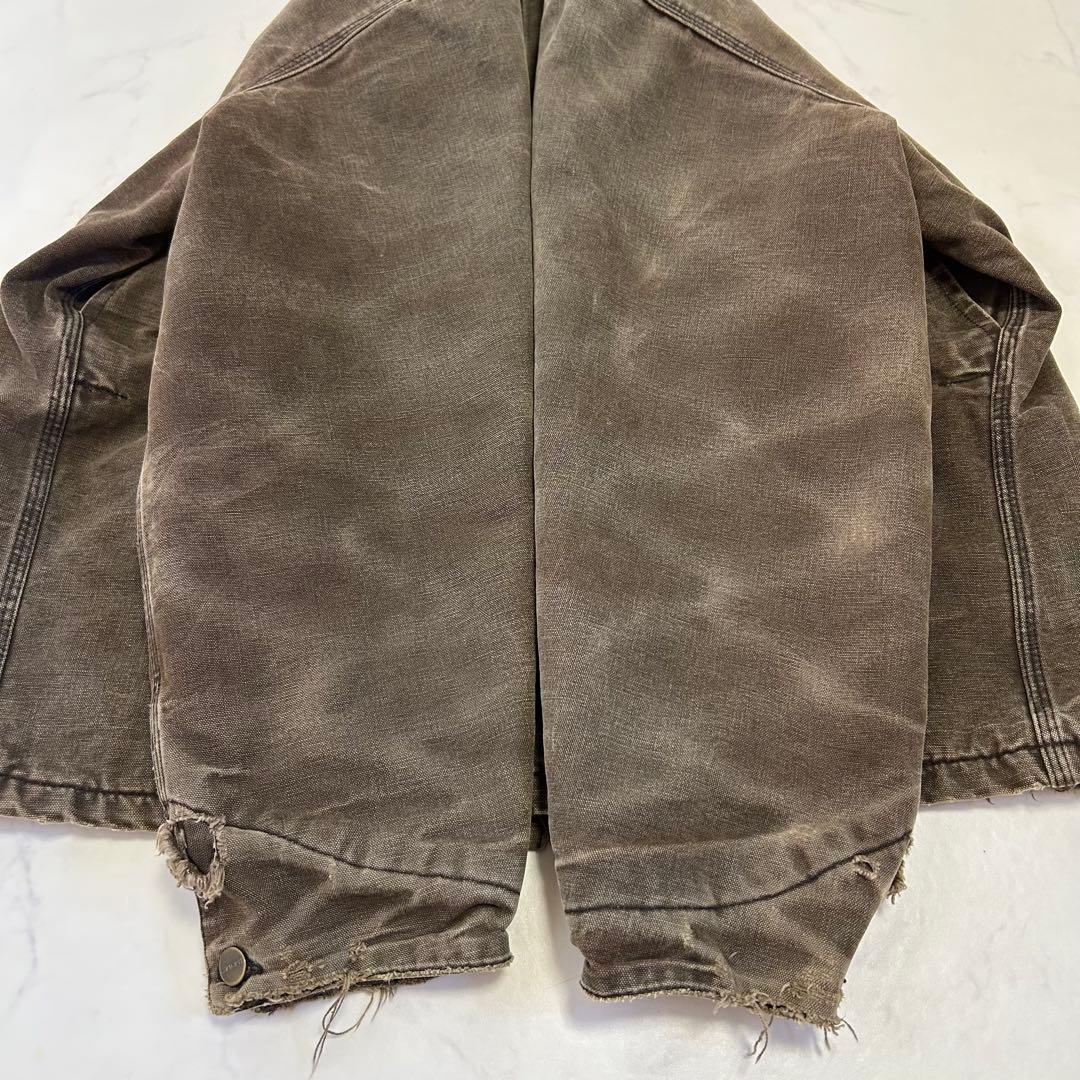【雰囲気抜群】カーハート ミシガンチョアコート フェード ヒゲ ハチノス 襤褸