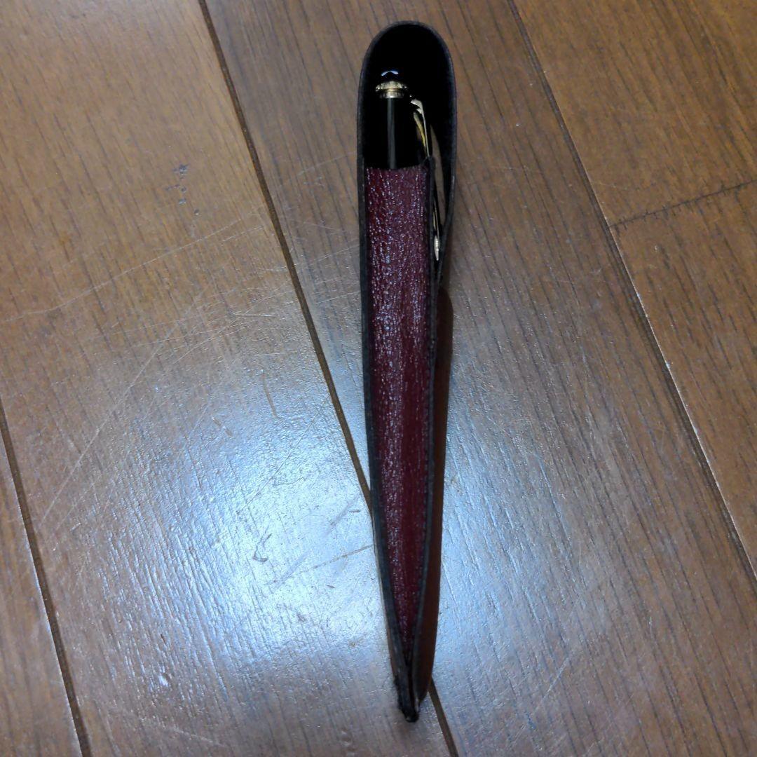貴重品　デットストック　モンブラン　レザー　ペンケース【ブラック】