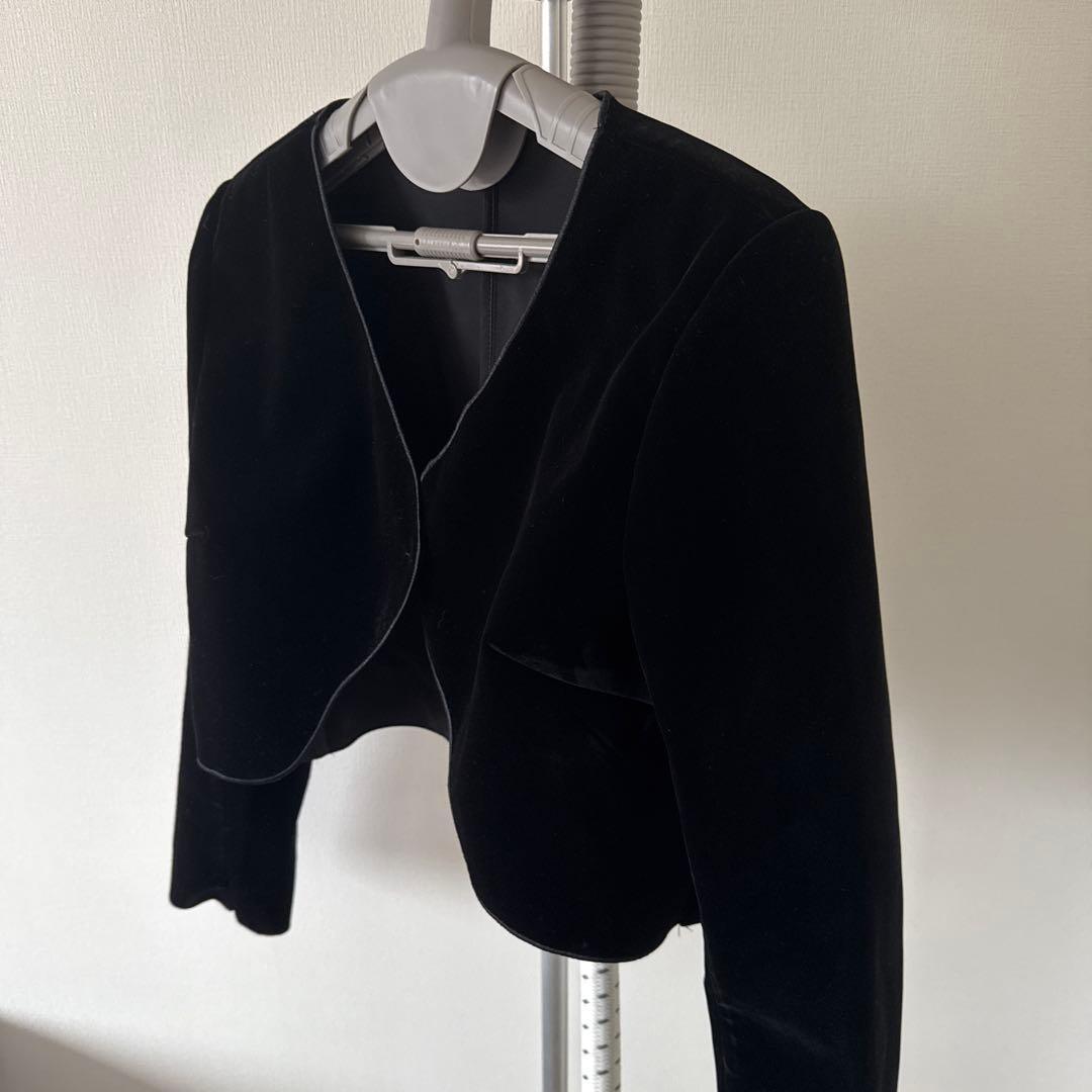 新品 ニュアンスウェーブ ベルベット ジャケット anuans