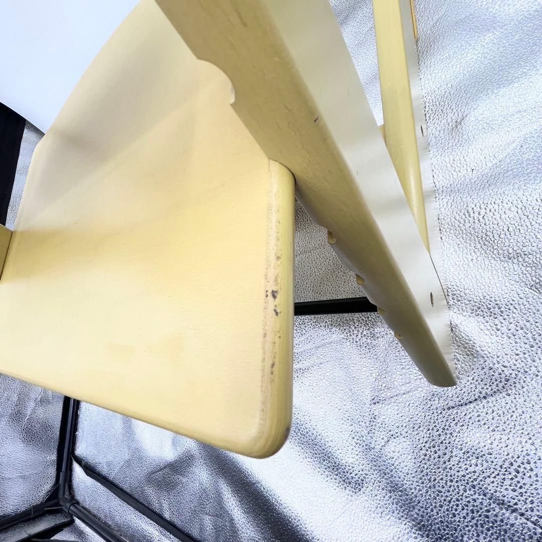 STOKKE トリップトラップ シリアル4 イエロー 背もたれ付き